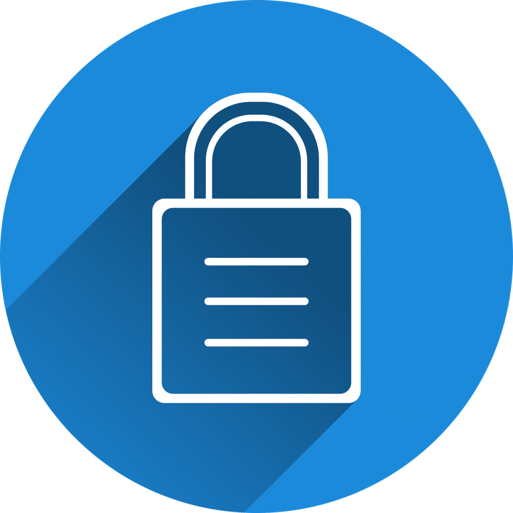 Free castle security locked vector