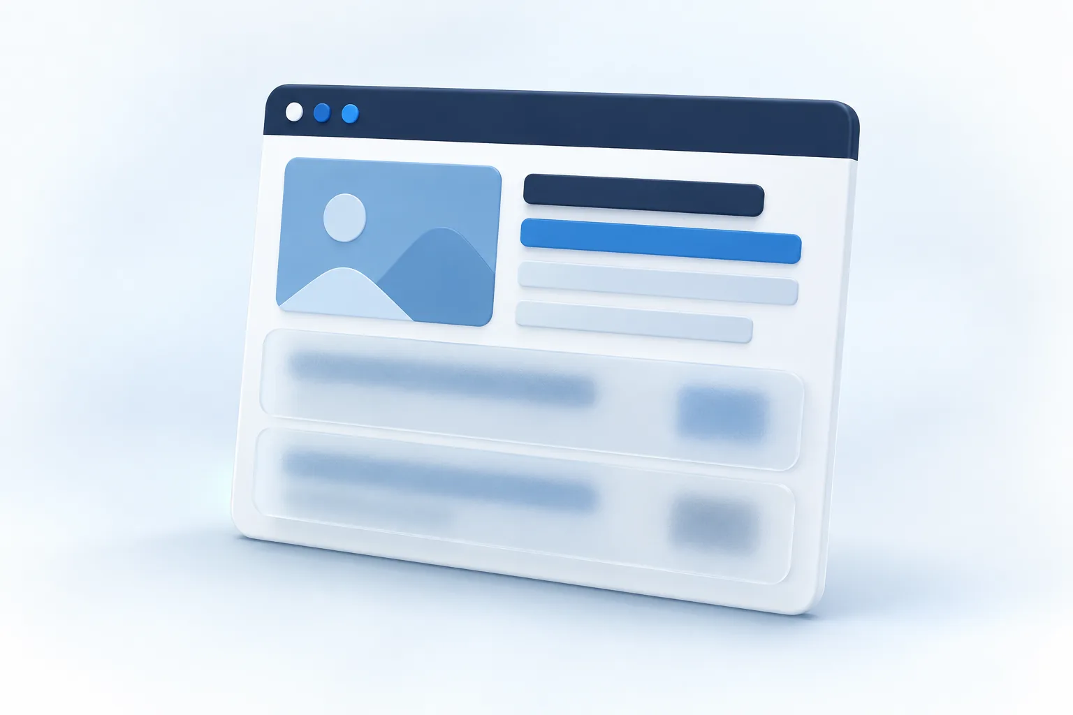 Illustration of a web page with some details kept private